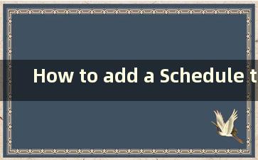 How to add a Schedule to the win10 calendar（如何在win 10中添加日历到桌面）